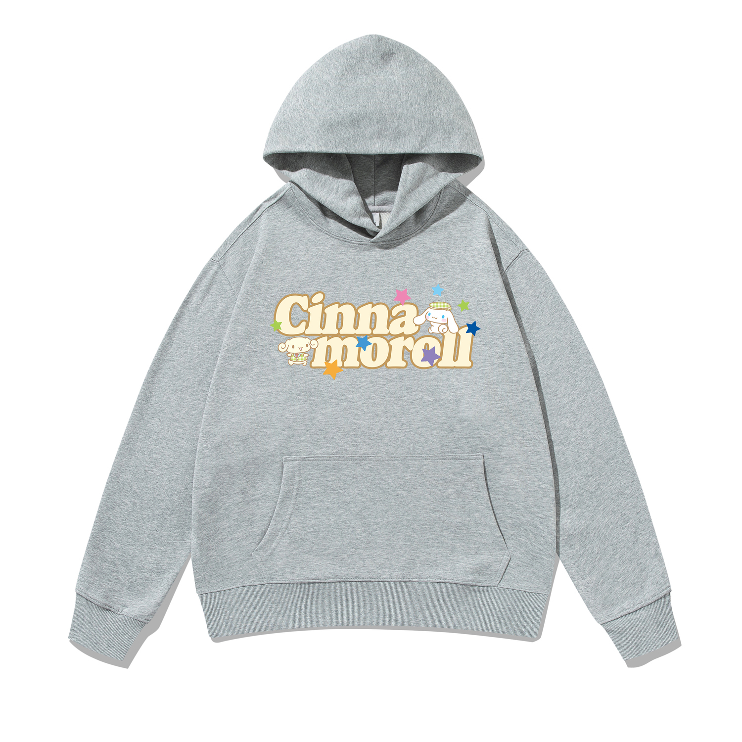 

Свитшот Cinnamoroll Yugui Dog Unisex Sanrio, серый/желтый