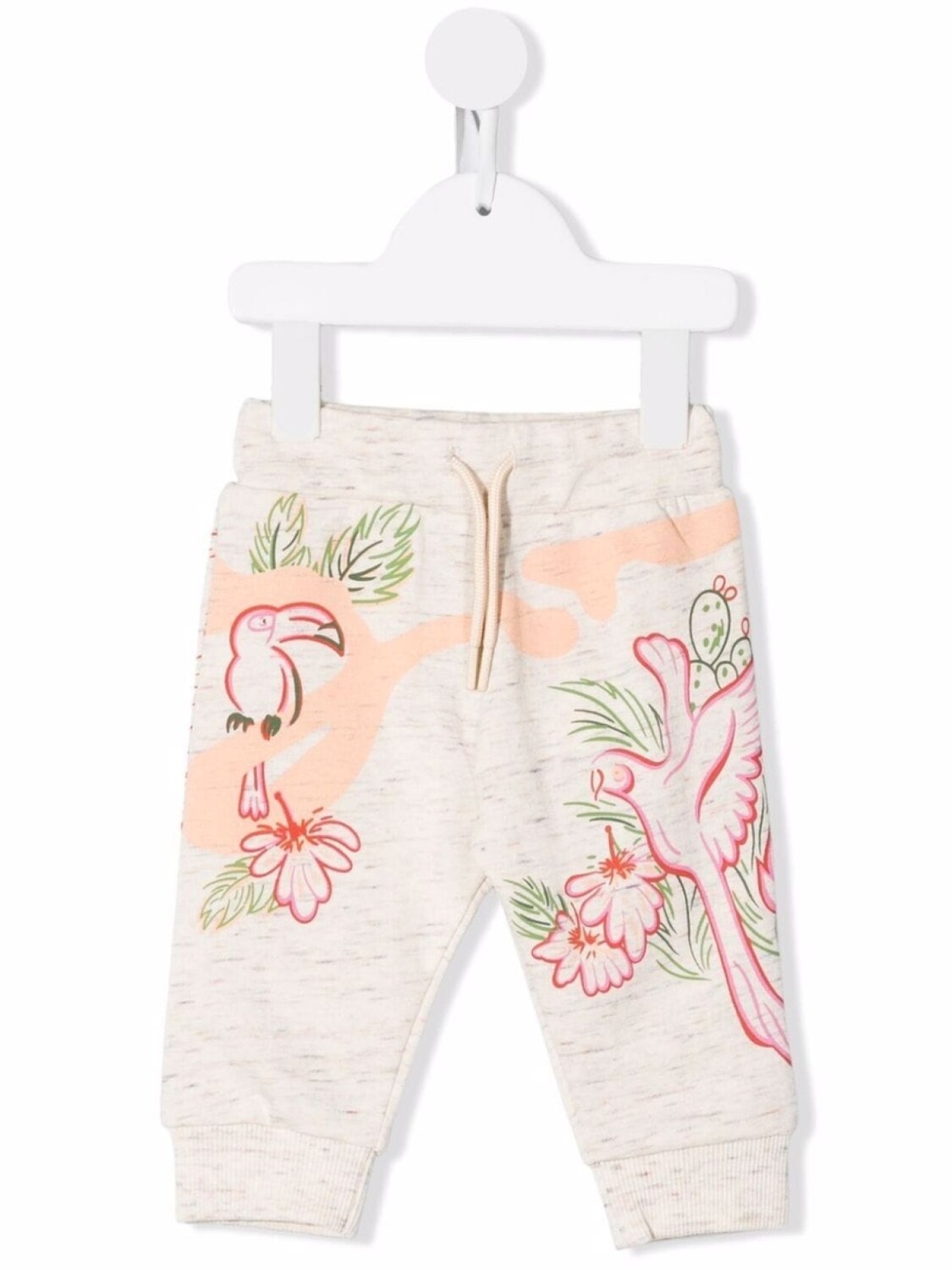 

Спортивные брюки с принтом Kenzo Kids, бежевый