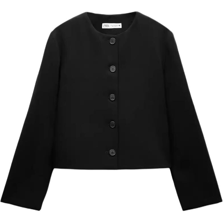 

Куртка серии ZW женская черный Zara