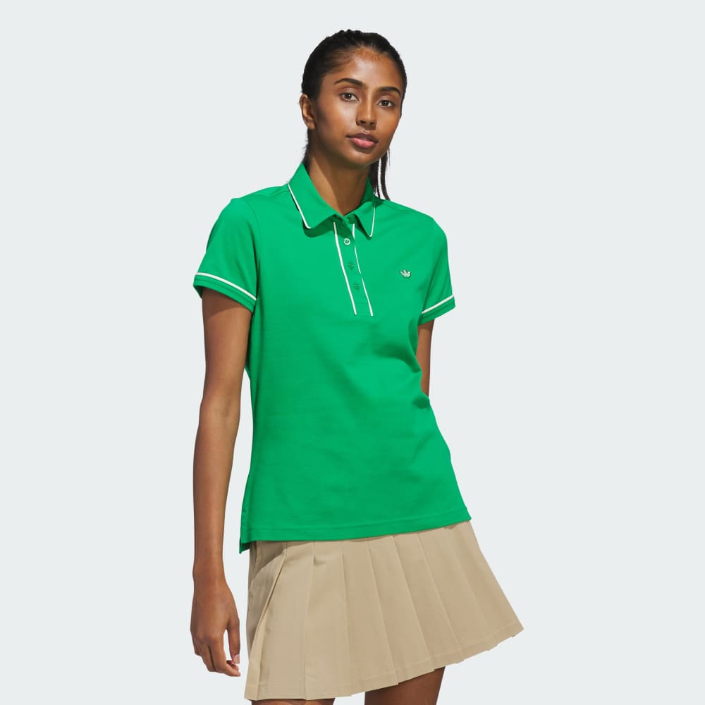 

Спортивная футболка Adidas Originals Twistknit Trefoil Polo Shirt, зеленый