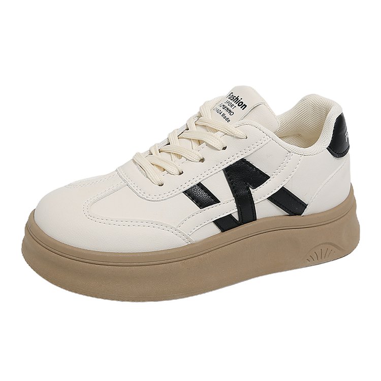 

Кроссовки Shock Absorbers Abrasion Resistant Slip Resistant Low top Kids Lifestyle Shoes Teenagers Peter pan, бежевый/черный