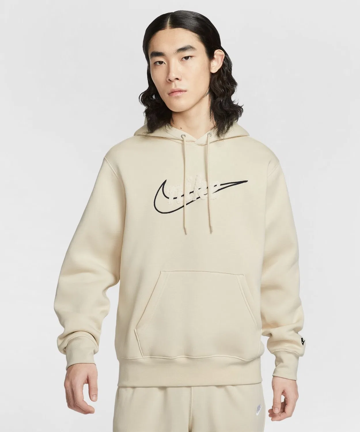 Худи Nike Club BB CTB L/S, длинный рукав, айвори