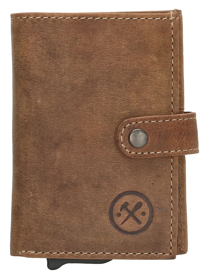 

Кошелек HIDE & STITCHES, цвет hellbraun - (b)8 x (h)10 x (t)1,5 cm