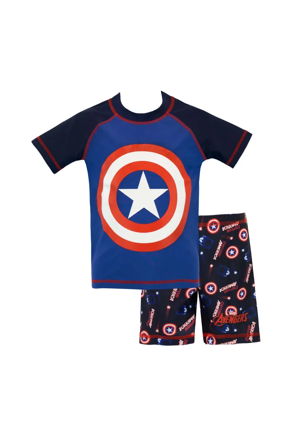 Купальный набор для мальчиков Captain America Marvel, синий
