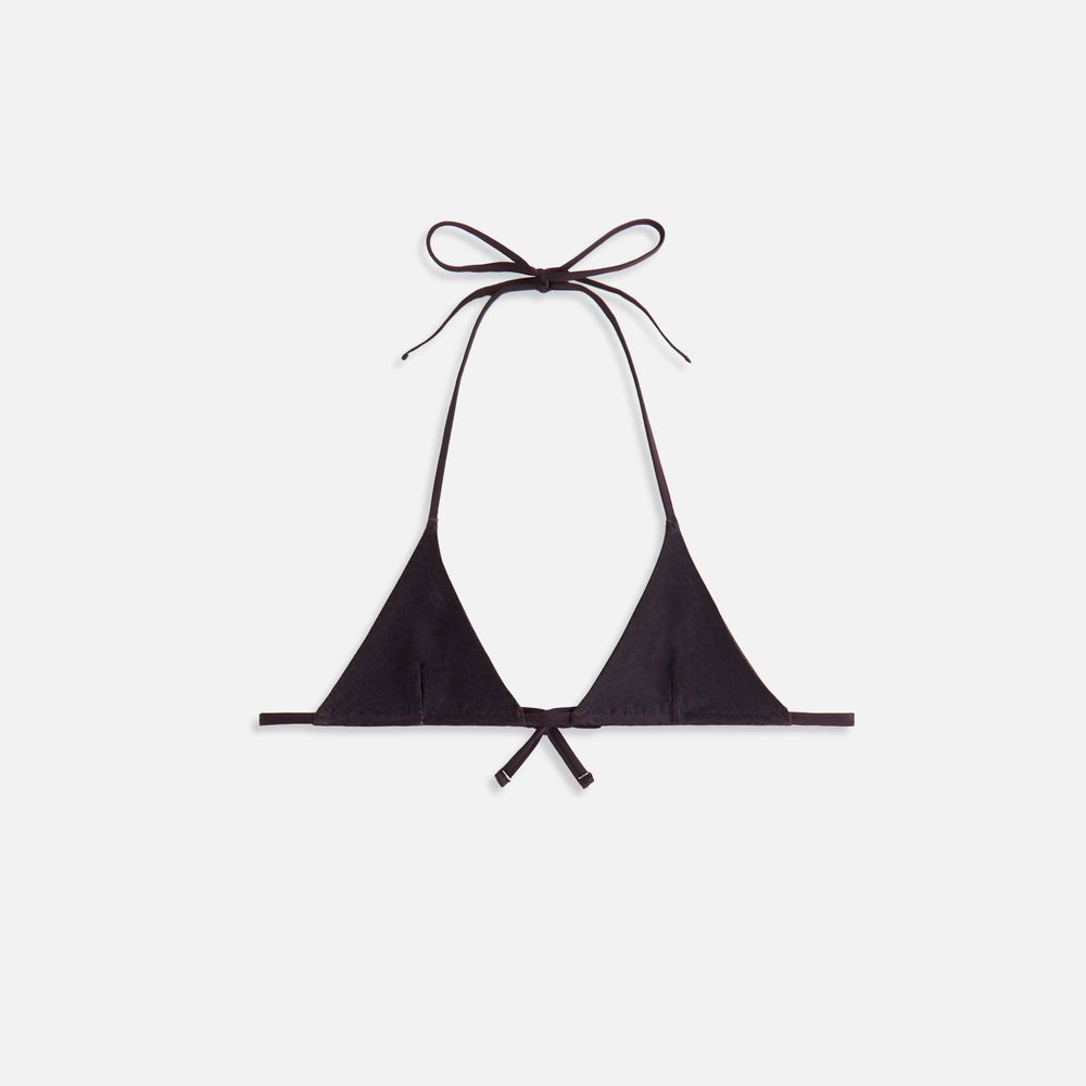 

Топ бикини Kith Women Talia II Monogram Wave Tie Top, цвет Nouveau