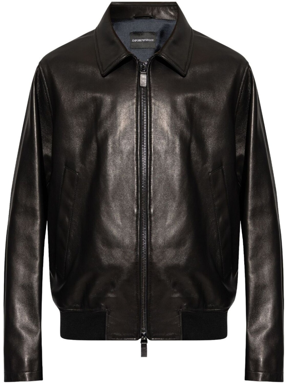 

Emporio Armani кожаная куртка, черный