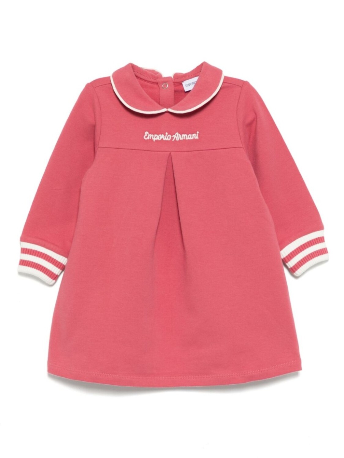 

Платье с вышитым логотипом Emporio Armani Kids, розовый