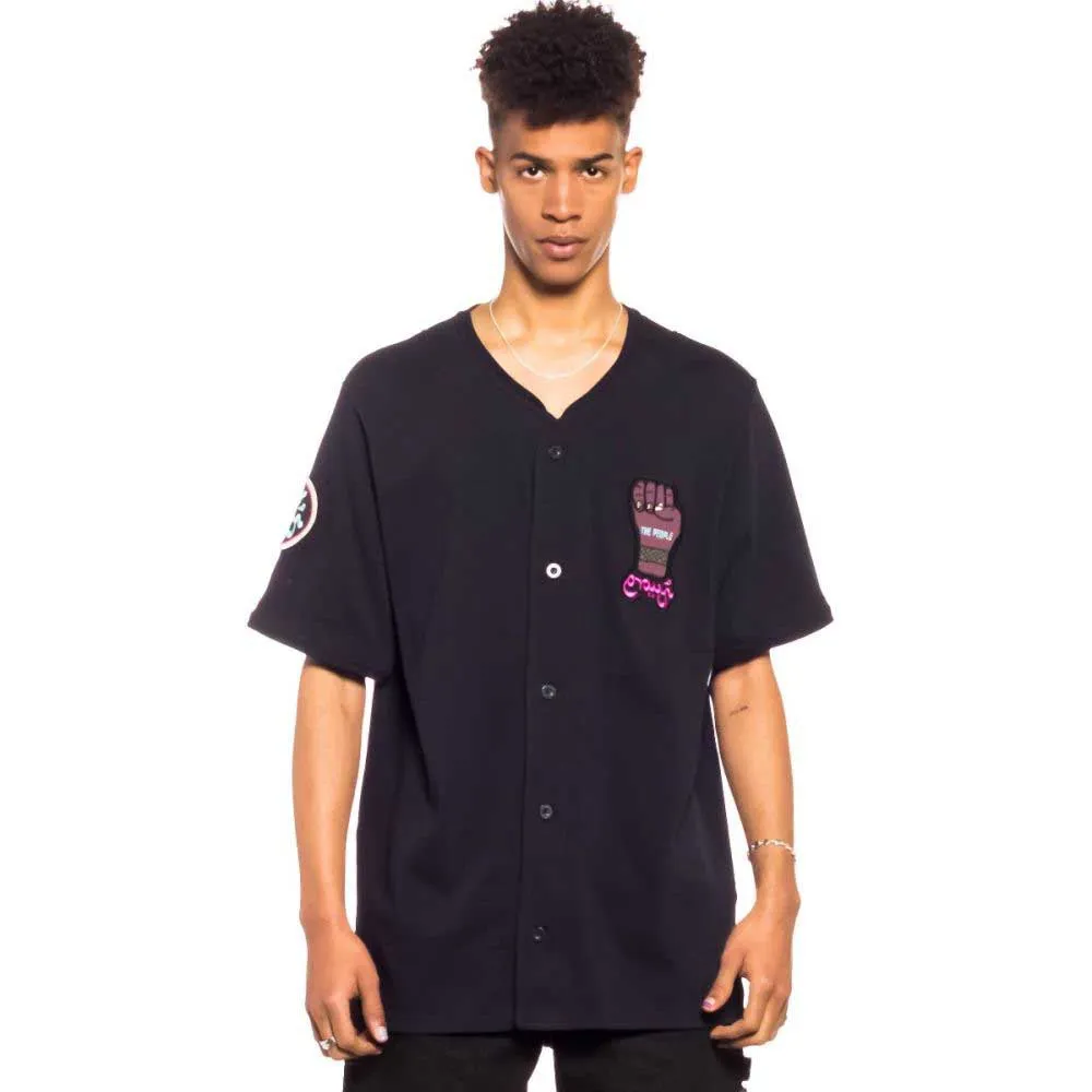 

Футболка Grimey Day Dreamer Baseball short sleeve v neck, черный