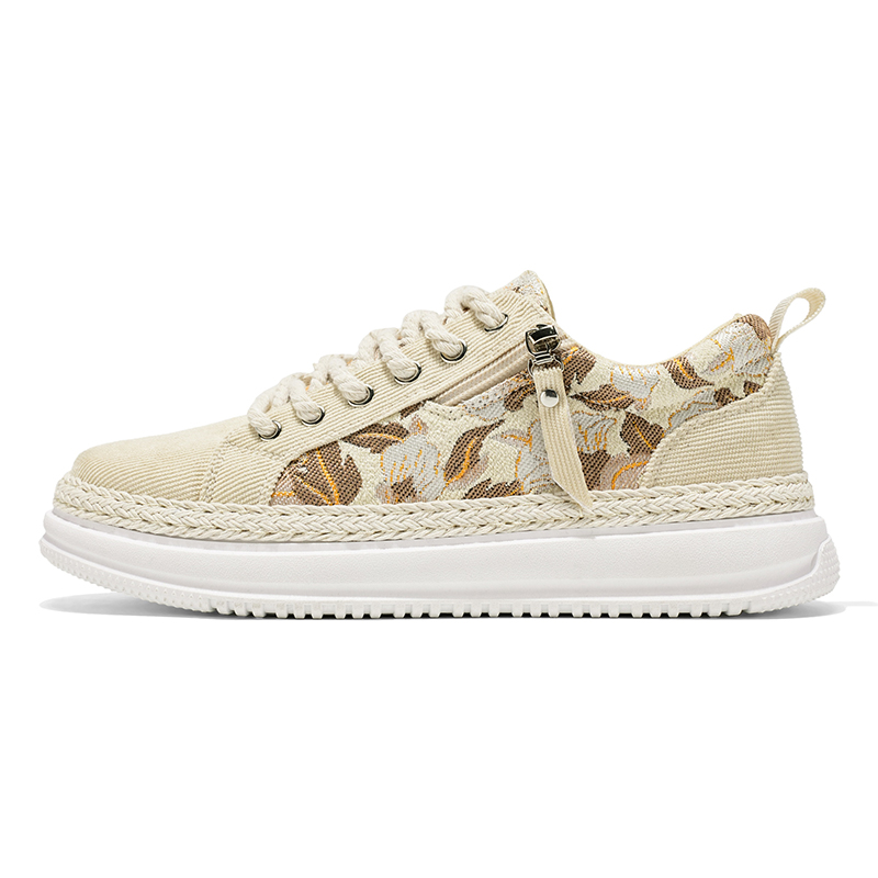 

EGCHI Износостойкие мужские низкие кеды бежевые, цвет Beige