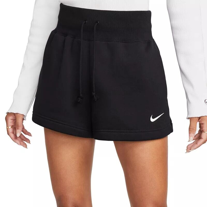 

Женские флисовые шорты с высокой талией Nike Sportswear Phoenix, черный