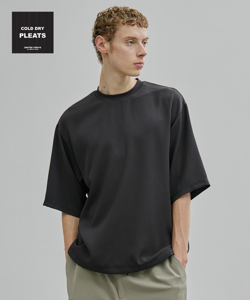 

Футболка с холодными складками UNITED TOKYO, темно-серый