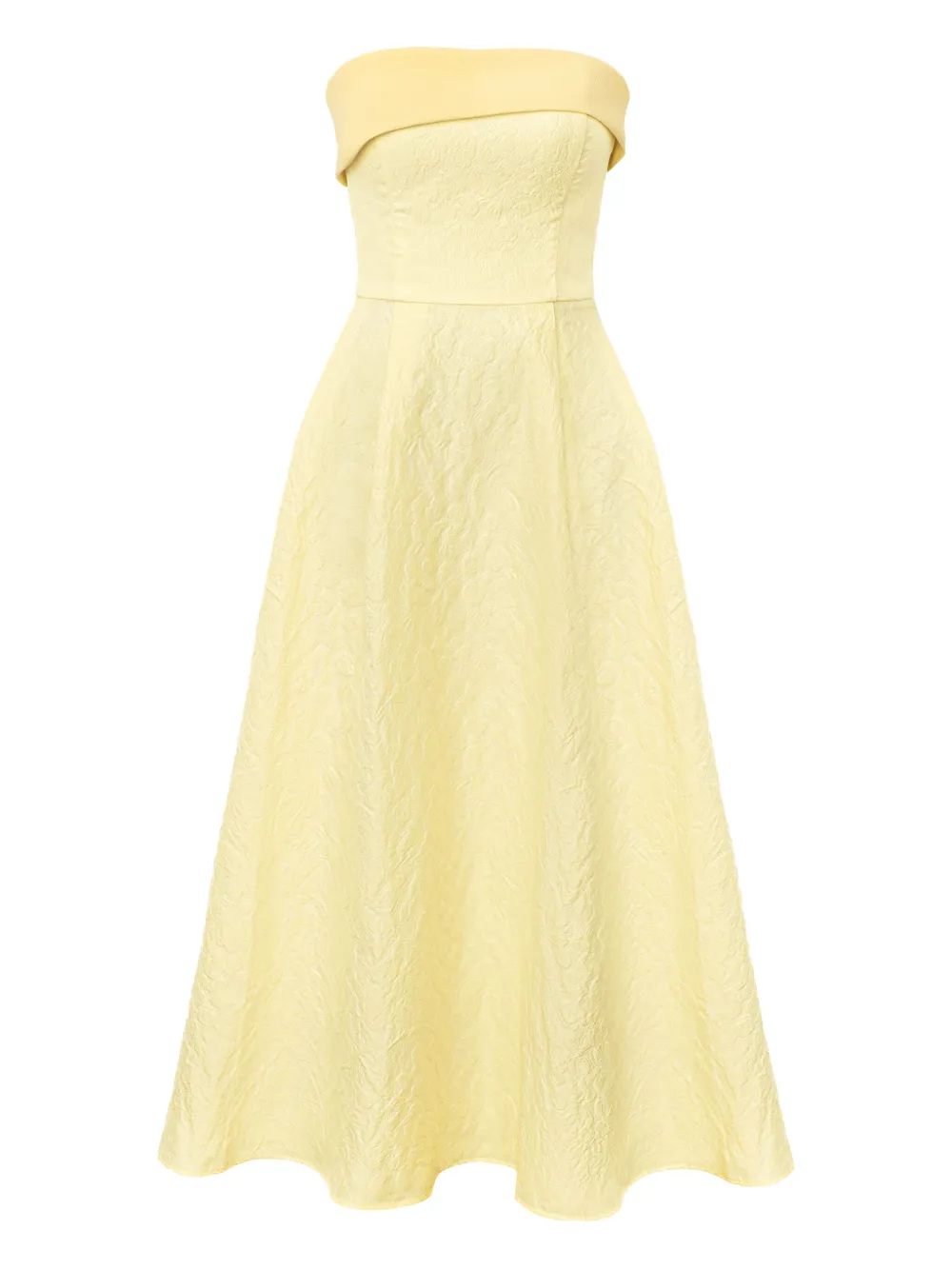 

Жаккардовое платье миди Post Meridiem, желтый