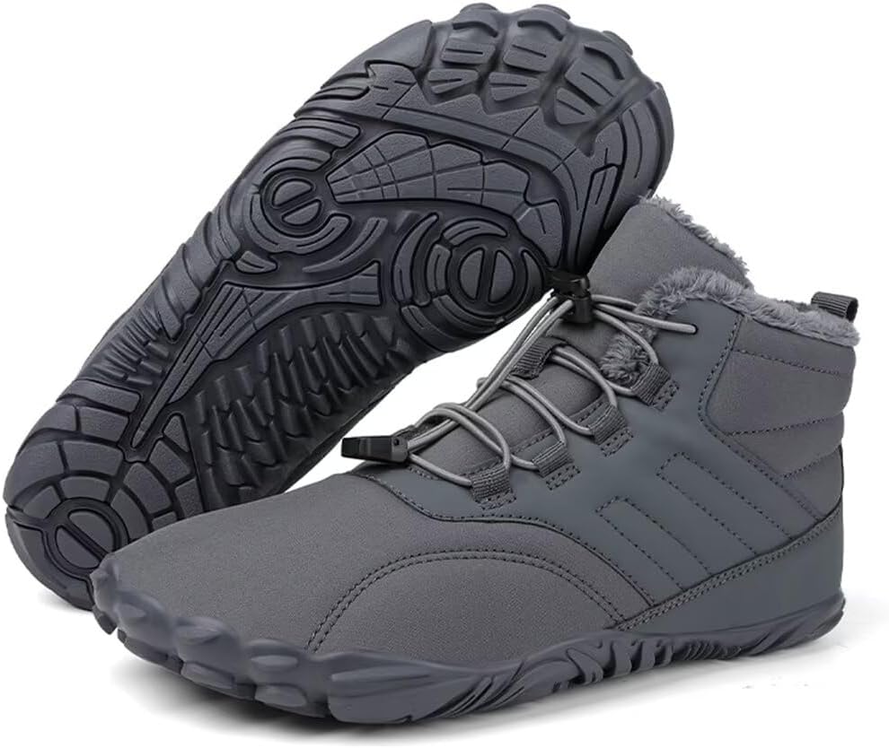 

Ботинки Caspar Flex - Non-Slip Waterproof Winter Barefoot Shoe (унисекс) Swzec, серый