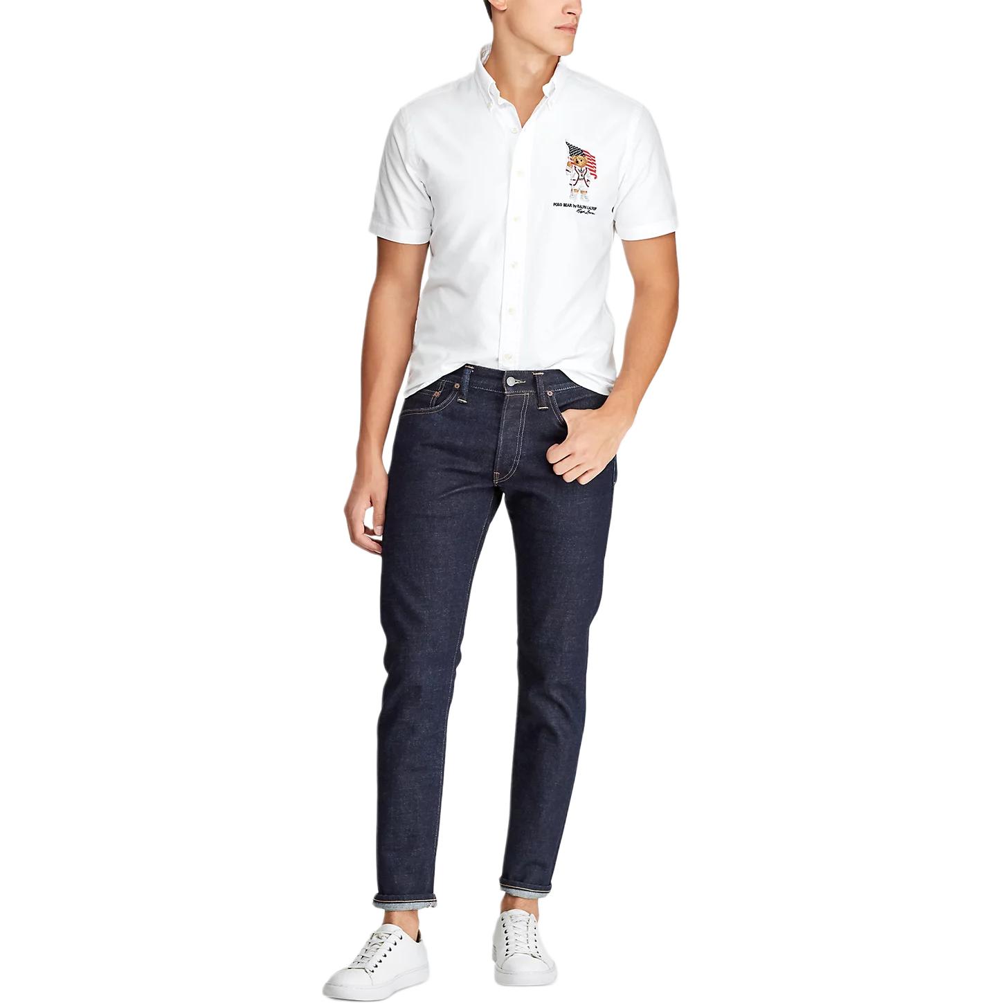 Рубашка SS25 мужская Polo Ralph Lauren, белый — фото 2