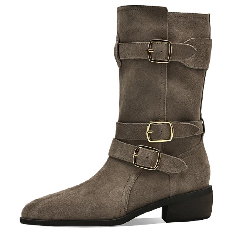 Ботильоны Cavalier Boots 4,4 см женские BOERDIQI, Black