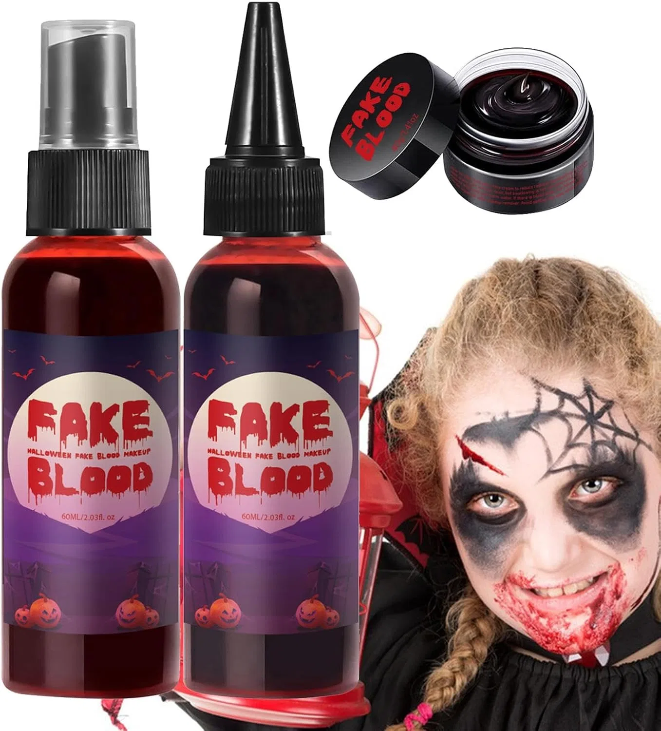 Спрей-кровь для грима Halloween Blood, Vampire Blood, 160 мл