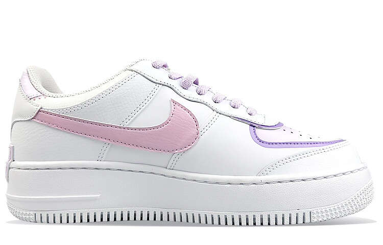 Кроссовки Nike Air Force 1 Skateboarding Shoes Women's Low-top Pink/Purple, белый — фото 2