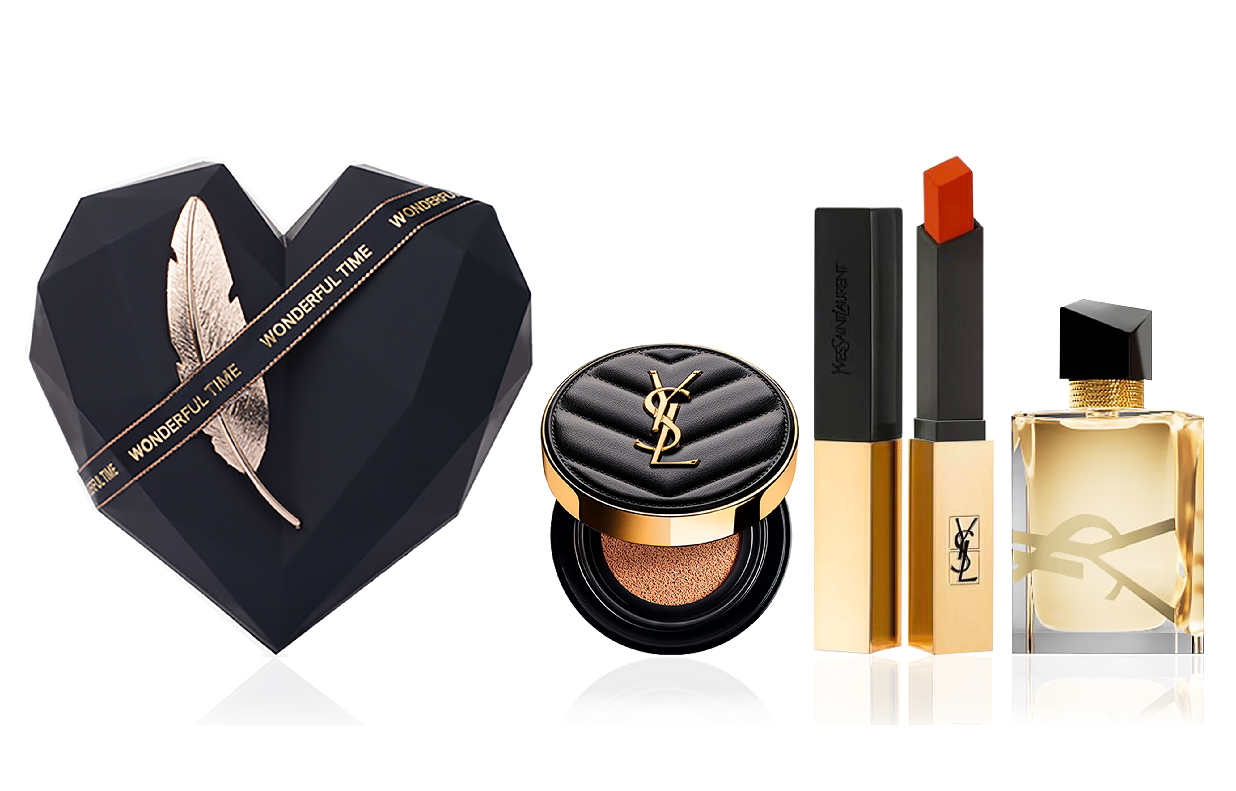 

Набор косметики для лица Luxury Pet Foundation Box с велюровым сатиновым матовым покрытием без эффекта переноса SAINT LAURENT