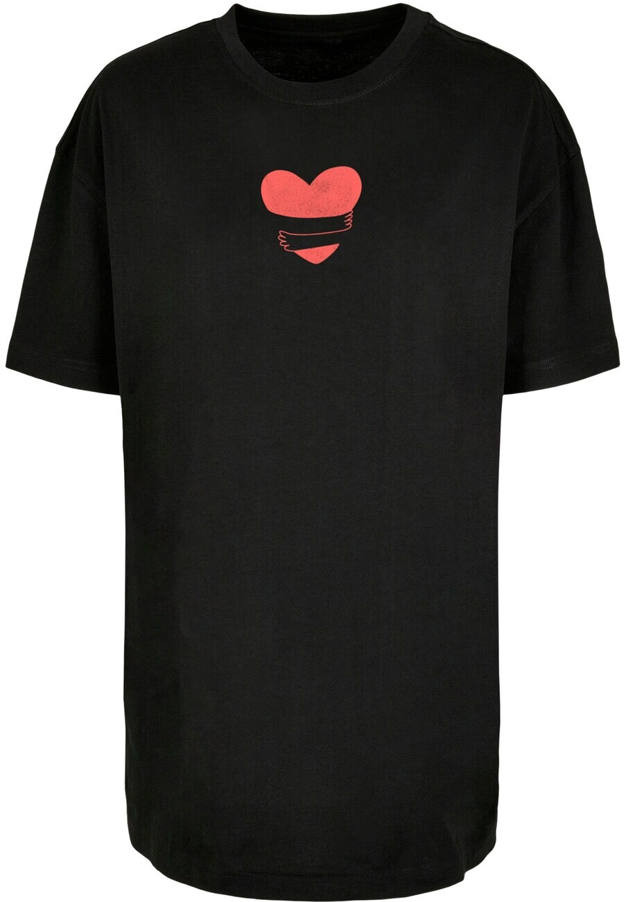 

Топ оверсайз Merchcode Oversized Shirt Hugs & Love - Heart, черный