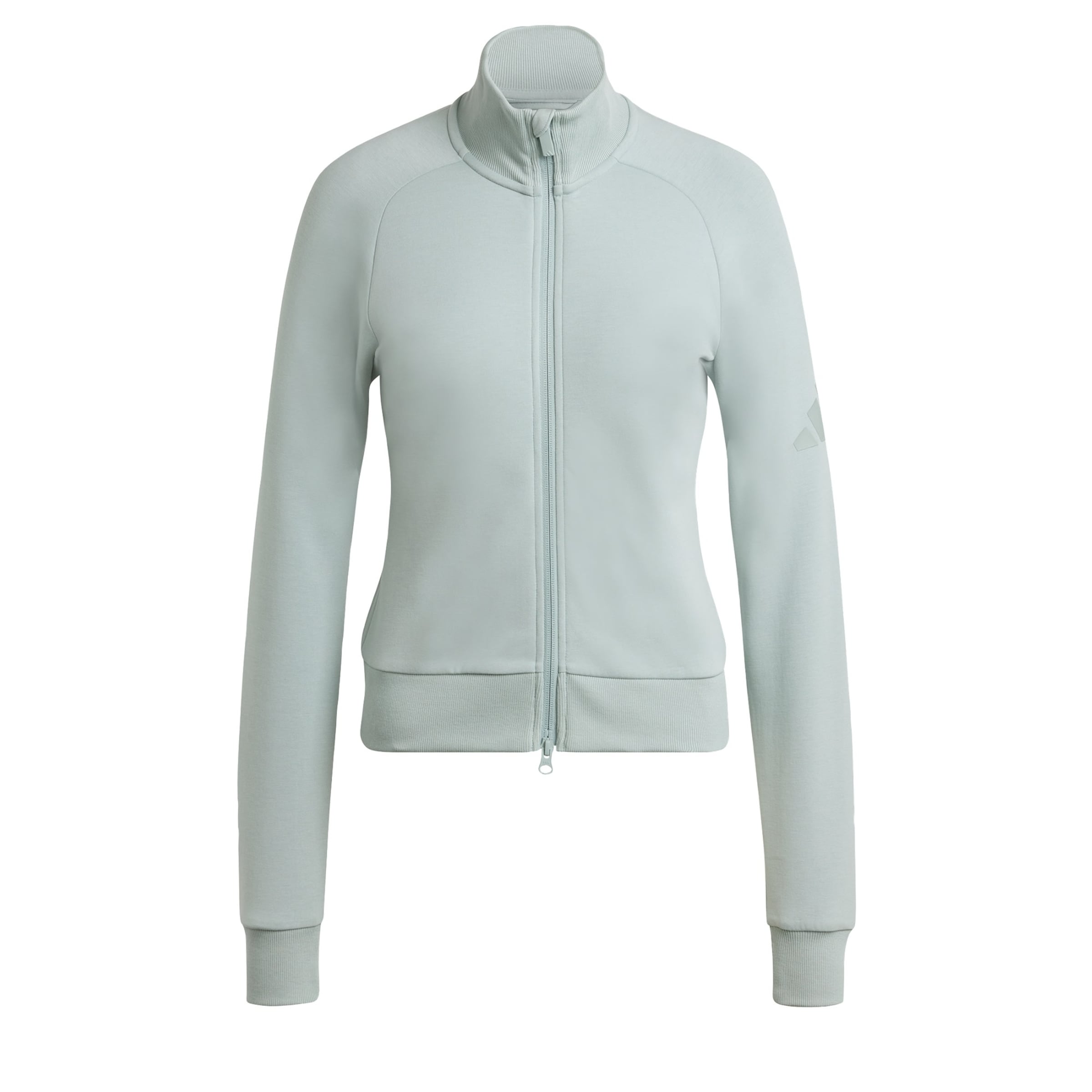 

Adidas Sportswear Толстовка с молнией 'Soft Lux' в пастельно-зеленом цвете