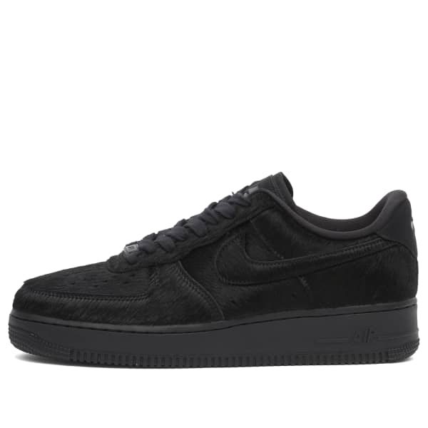 Air Force 1 '07, прическа "конский хвост" с кроссовками Nike, черный