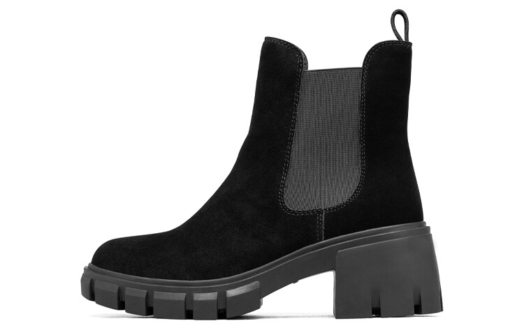 Женские ботинки Skechers на каблуке, черный