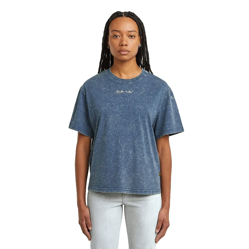 

Футболка с коротким рукавом G-Star Washed Script, синий