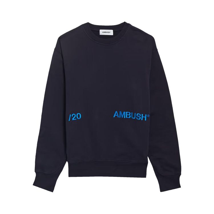 

Толстовка Ambush Embroidered Logo Sweatshirt Navy Blue, синий