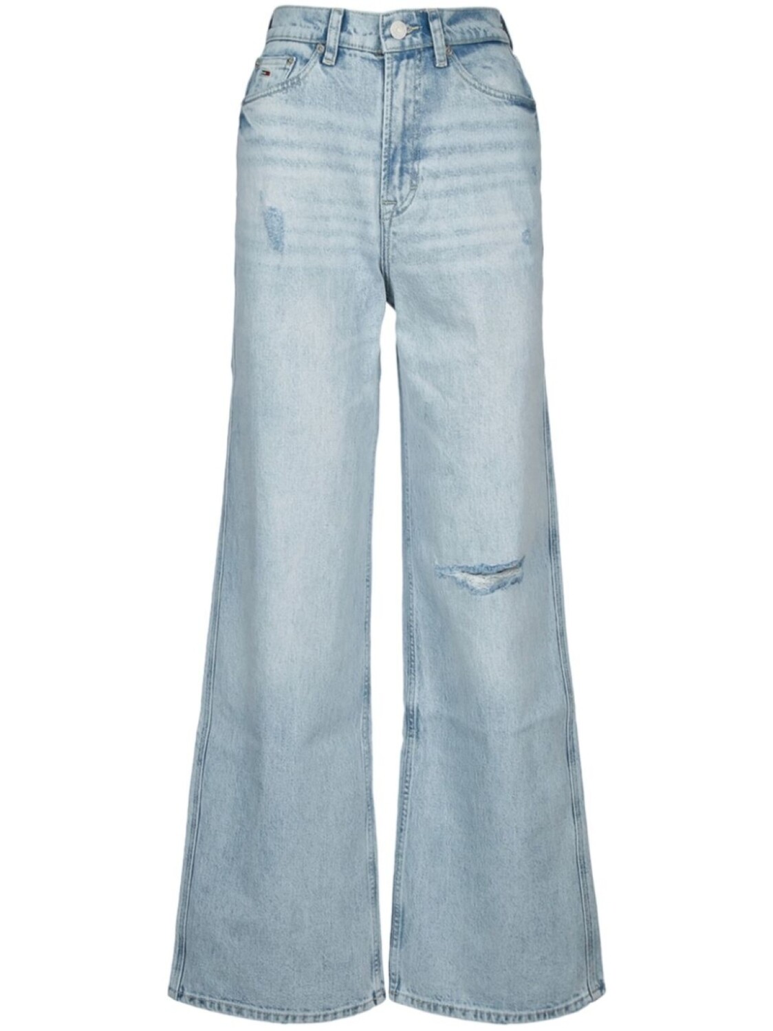

Потертые джинсы с широкими штанинами Tommy Jeans, синий