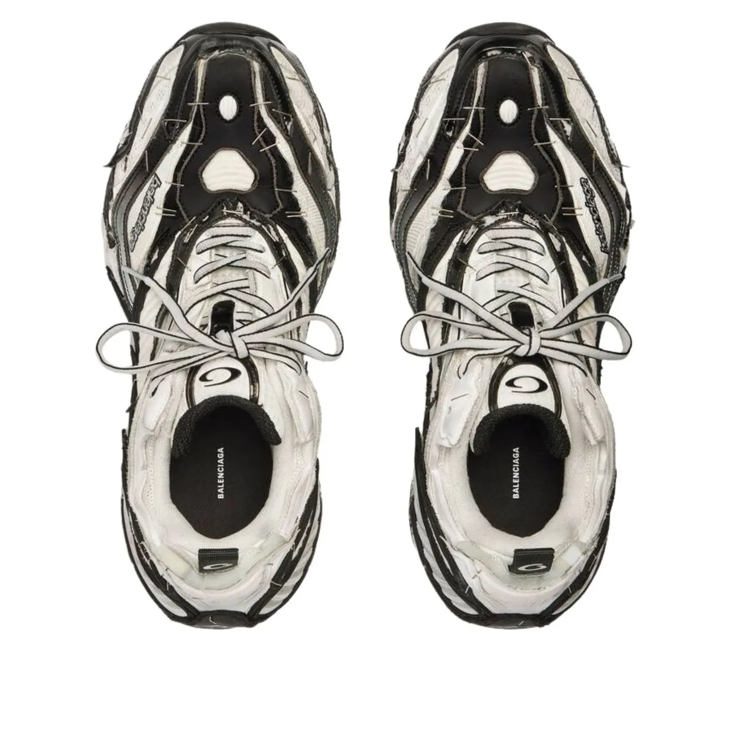 Кроссовки Balenciaga Soleless 'Black White' — фото 3