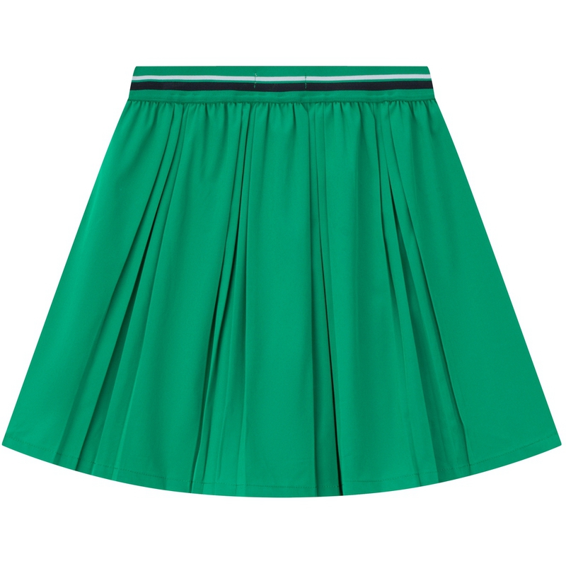 Tommy Hilfiger Однотонная умеренная юбка для детей 3-7 лет green — фото 4