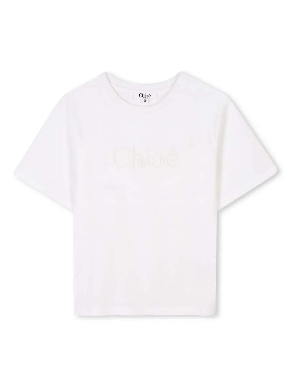 

Футболка из органического хлопка Chloé Kids, белый