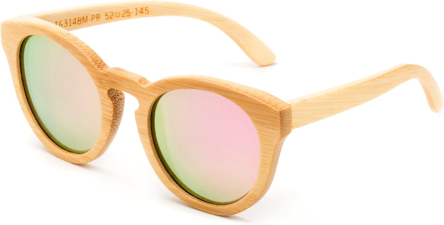 

Оригинальные солнцезащитные очки ручной работы из бамбука, с антибликовым поляризационным покрытием, деревянными пружинными петлями и бамбуковой коробкой Newbee Fashion Sunglasses, Cateye Bamboo Pink