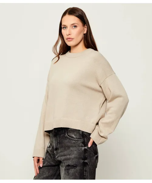 

Свитер Regular fit Calvin Klein Jeans, бежевый