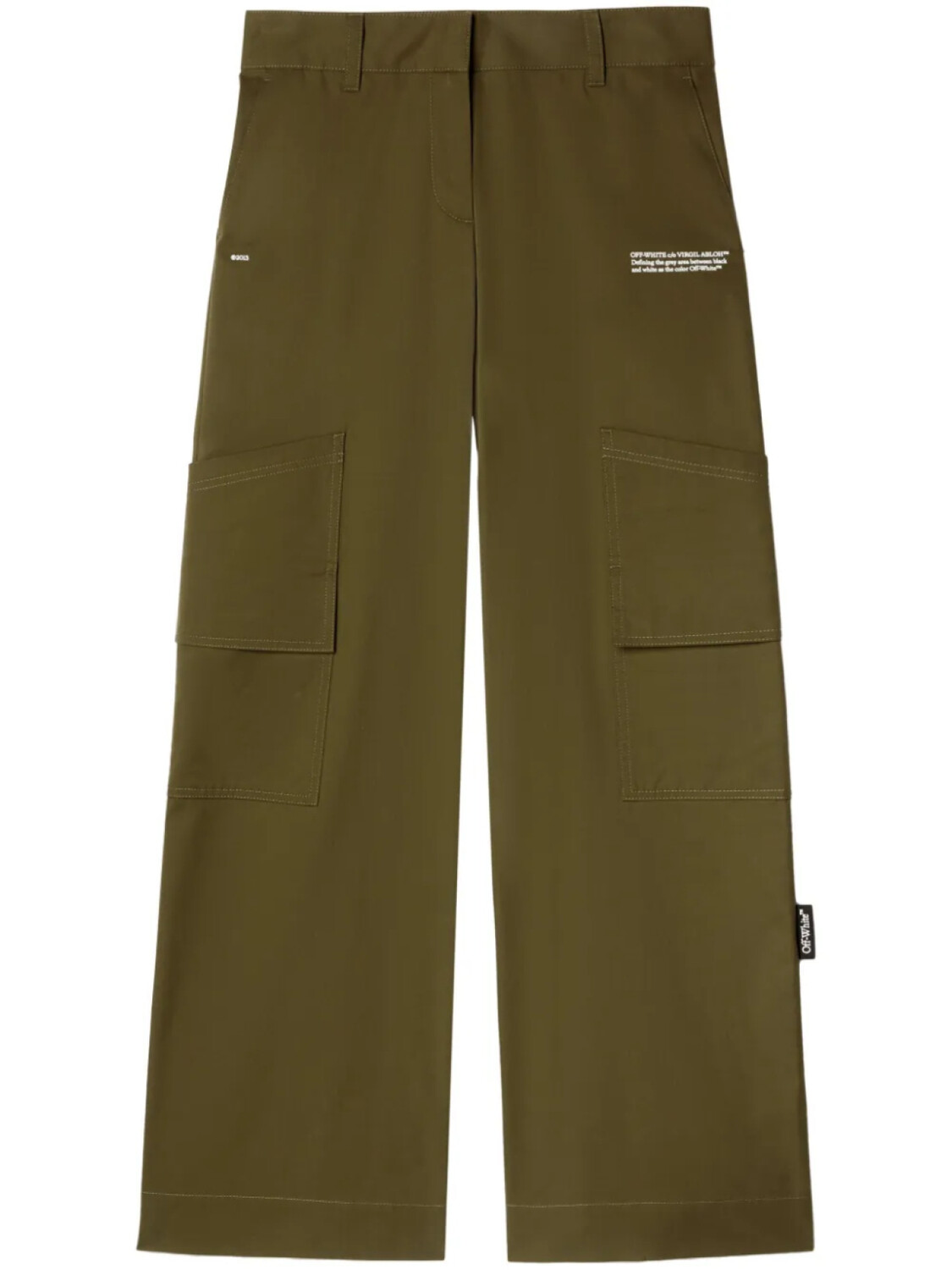 

Off-White брюки карго New Toybox, зеленый