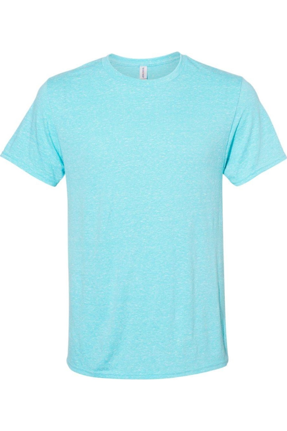 

Футболка JERZEES Snow Heather Jersey Crew, цвет caribbean blue