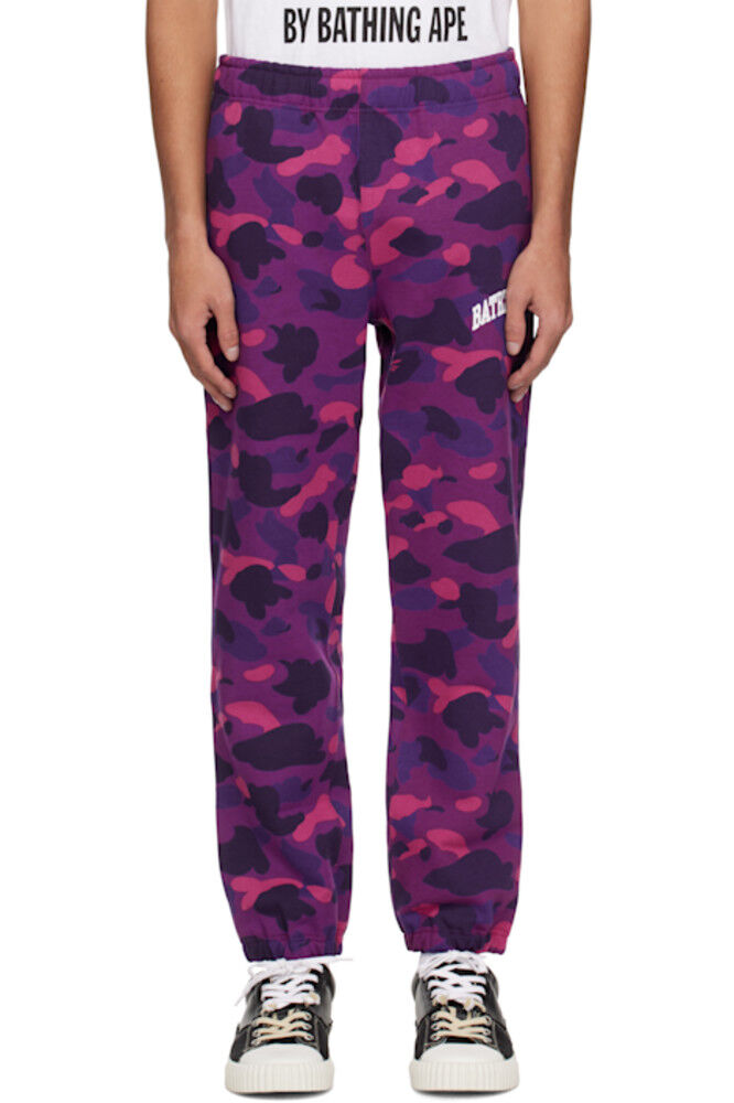 

Спортивные штаны камуфляжного цвета фиолетового цвета BAPE