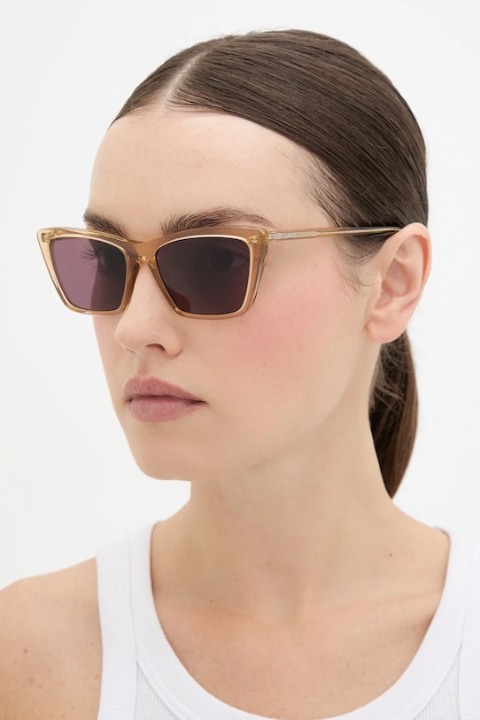 

Солнцезащитные очки Saint Laurent, бежевый