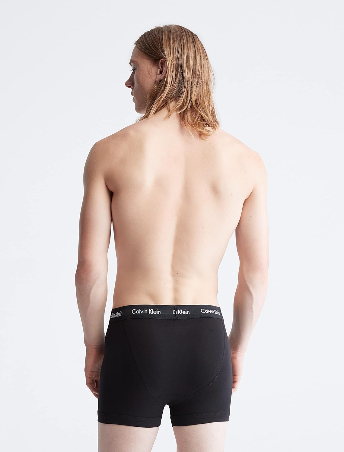 Мужские боксеры Calvin Klein из хлопка и эластичного материала, упаковка 7 шт., 7 Black — фото 3