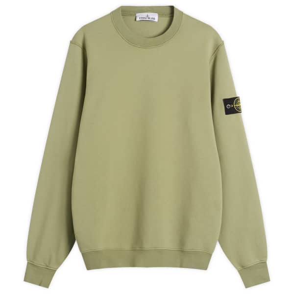 

Толстовка из органического хлопкового флиса Stone Island, цвет sage