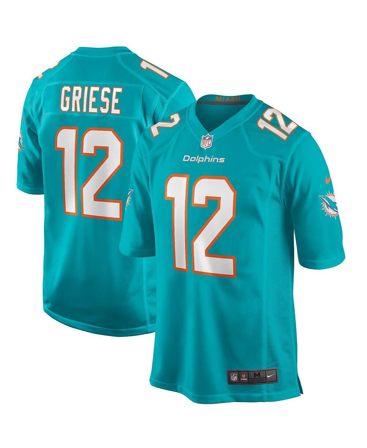 

Мужская майка игрока пенсионера Bob Griese Aqua Miami Dolphins Game Nike