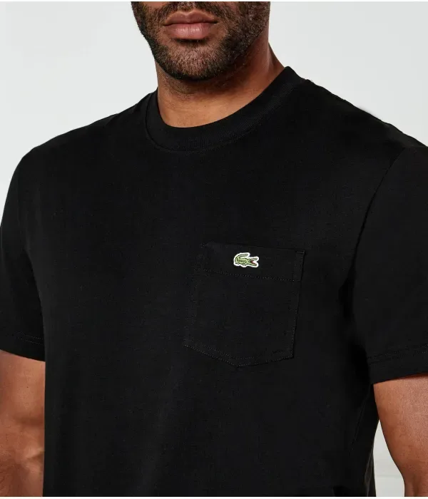Футболка classic fit Lacoste, черный — фото 4