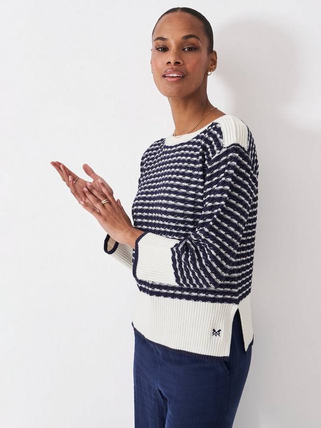 

Джемпер Emilia с фактурной вязкой Crew Clothing, Airforce Blue