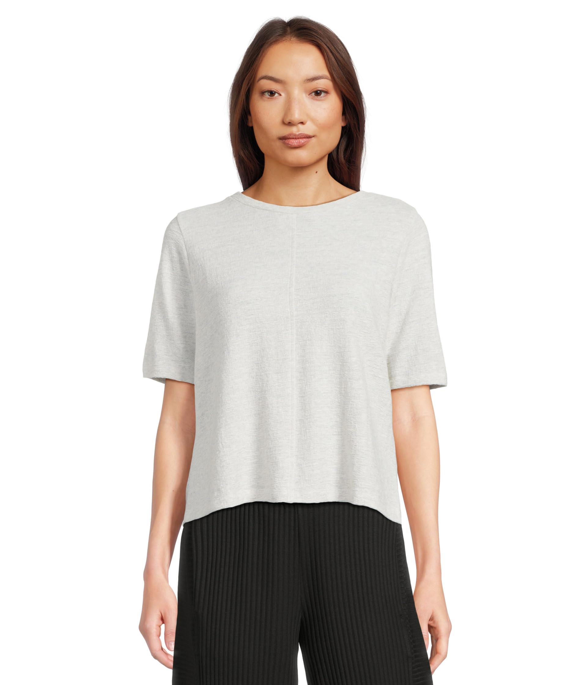 

Топ Eileen Fisher Crew Neck Top, цвет Sea Salt