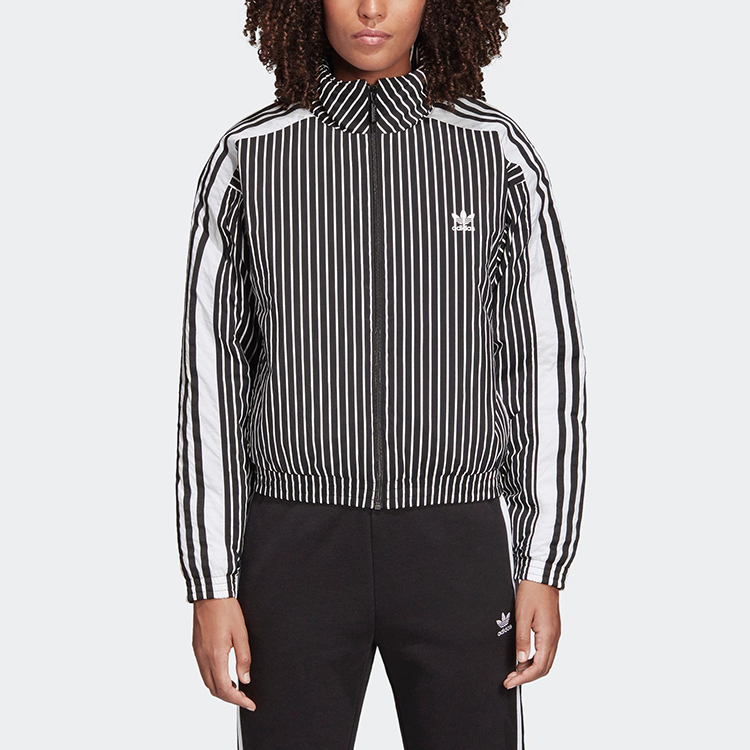 Пуховик женский черно-белый Adidas Originals — фото 4