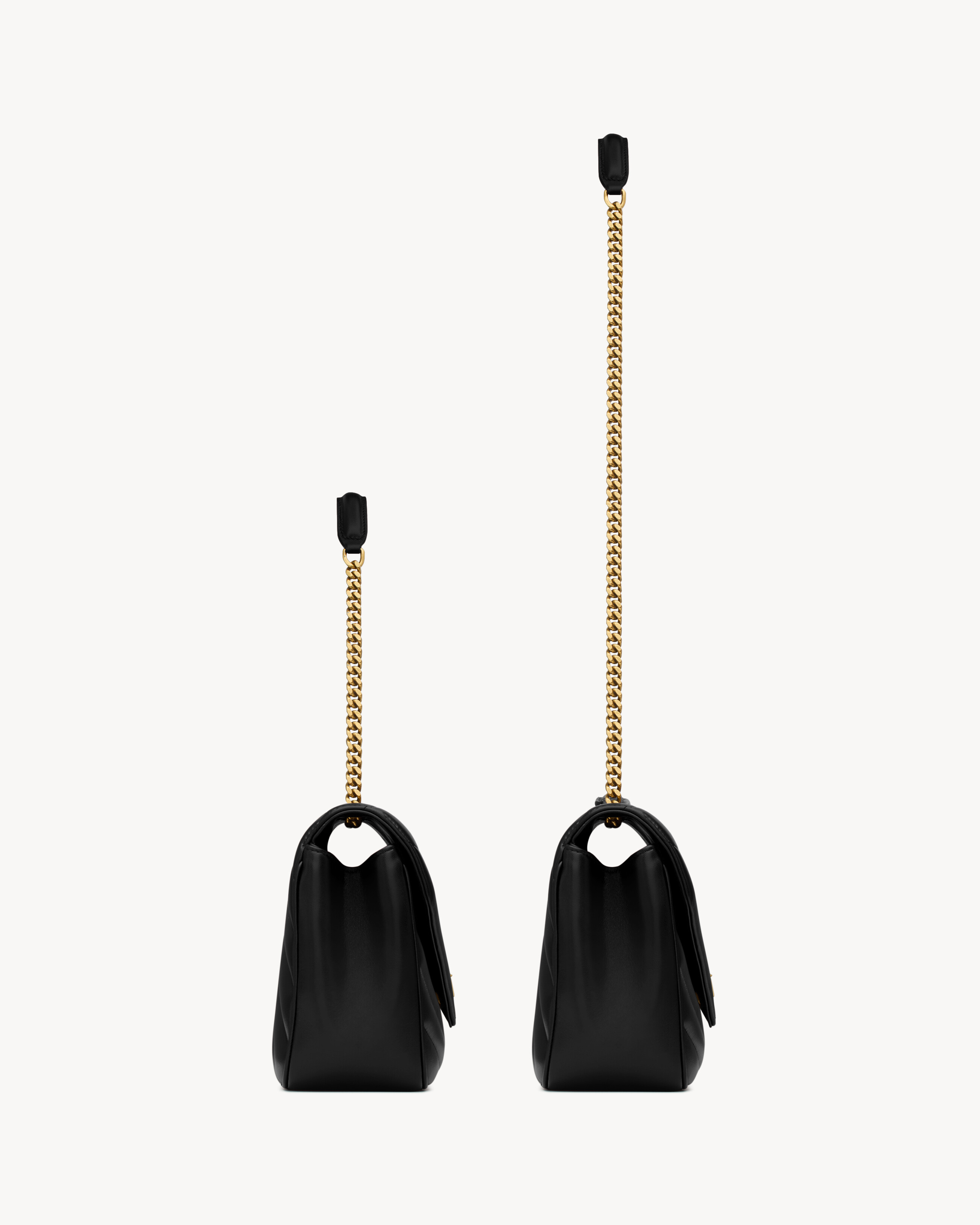 Цепочная сумка из мягкой овечьей кожи Saint Laurent, черный — фото 4