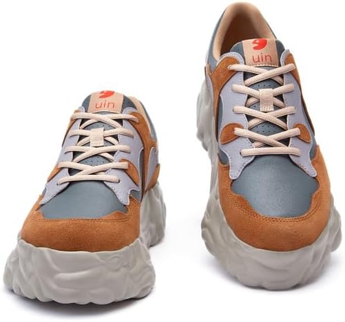 

Мужские модные кроссовки UIN, массивные, легкие, для прогулок, повседневные с легким надеванием, с художественной росписью, для путешествий и скейтборда Sanamolls , Sanamolls Ⅰ - Walnut