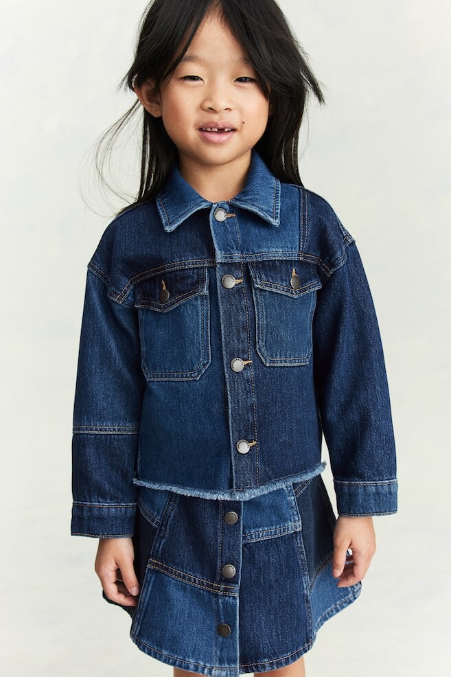 

Джинсовая куртка свободного покроя H&M, синий