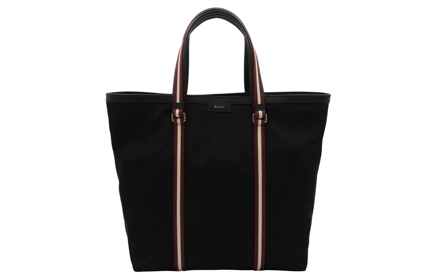 

Сумка-шопер с полосатыми деталями BALLY