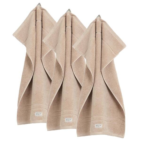 

Гостевое полотенце GANT Premium Towel 3er Pack, 50x10x30 см, песочный